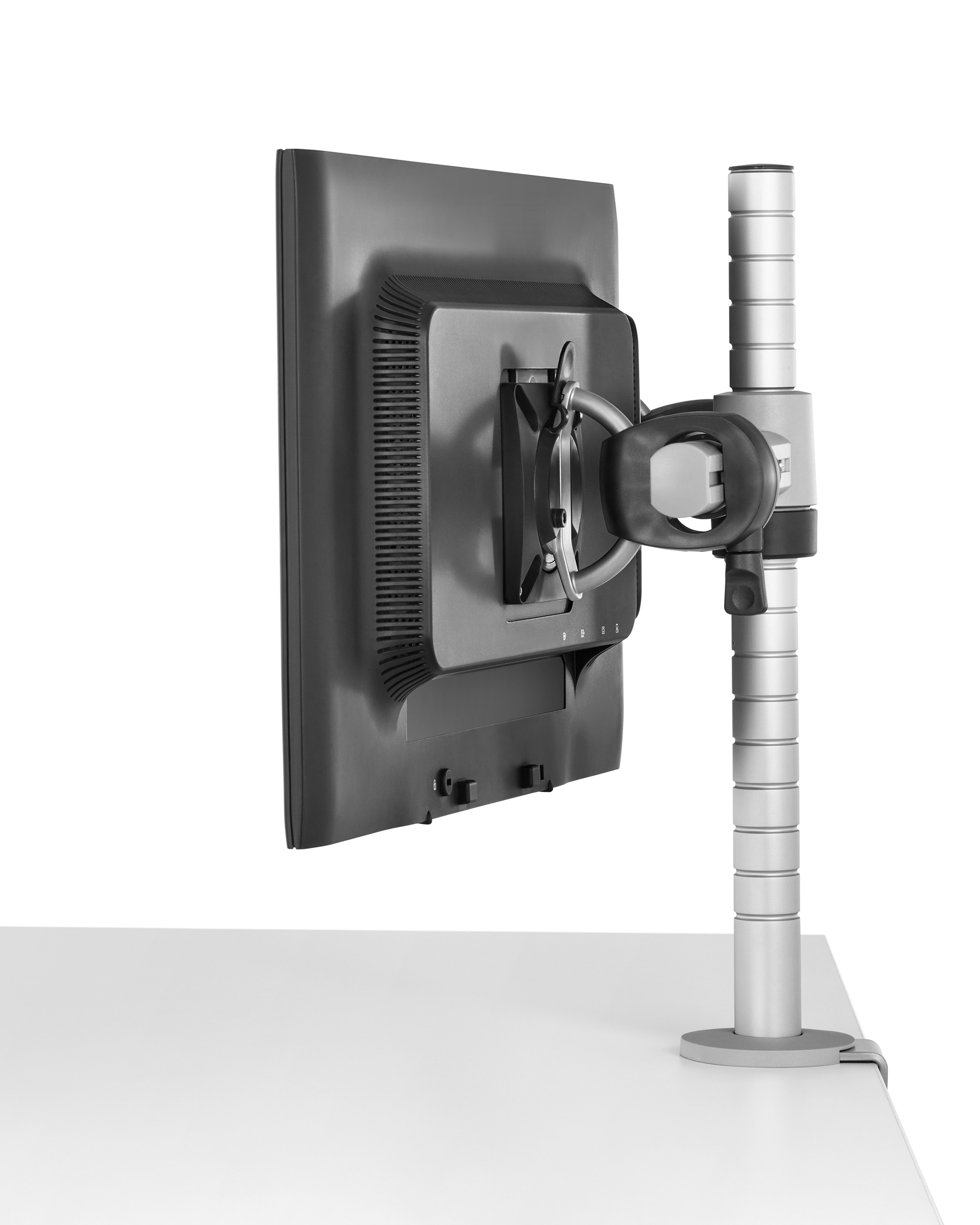 办公辅件|显示器支架|办公家具|华体会体育官方在线官网家具|Wishbone 台面显示屏（立柱）支架